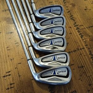Strata Plus Iron Set 6-PW SW Steel Shafts High Flight Technology Mens RH 6 Clubs